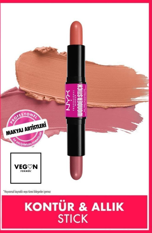 Professional Makeup Wonder Stick Çift Taraflı Krem Allık Stick - Honey Orange And Rose