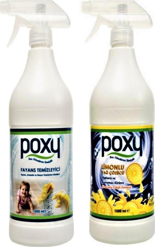 Fayans Derz Temizleyici 1 Lt & Limonlu Yağ Çözücü 1 Lt