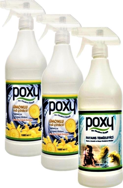 Limonlu Yağ Çözücü 2 X 1 Lt & Fayans Temizleyici 1 Lt