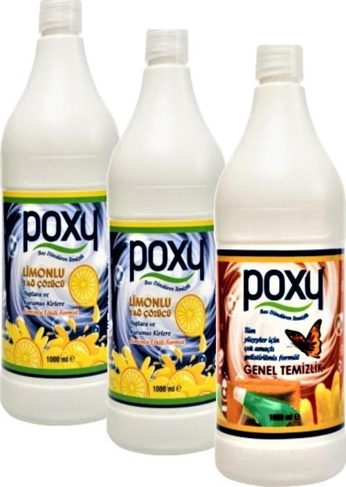 Limonlu Yağ Çözücü 2 x 1 lt +Çok Amaçlı Genel Temizlik Leke Çözücü 1 lt
