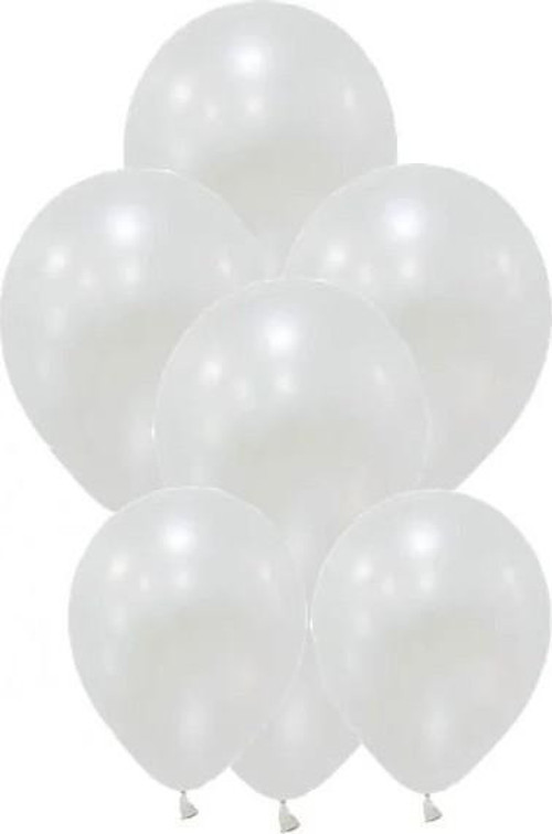 Beyaz Düz Balon Renkli Paketli Balon 12 Inç - 100 Adet