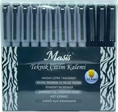 Teknik Çizim Kalemi 12 Li Set Tçk-s12