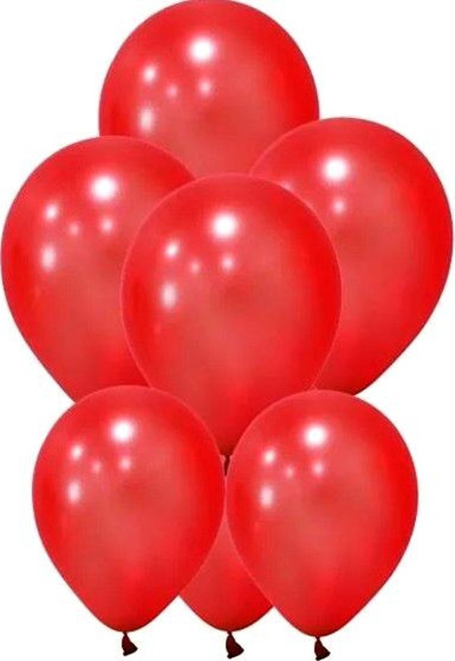Kırmızı Düz Balon Renkli Paketli Balon 12 Inç - 10 Adet