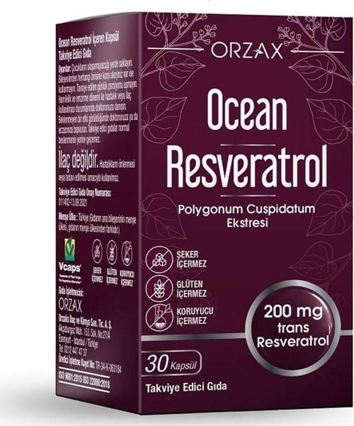 Ocean Resveratrol 200 Mg 30 Kapsül (Dcn101)
