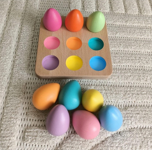 Waldorf Eşleştirme Tablalı Yumurtalar T1-4 (9 Renk)
