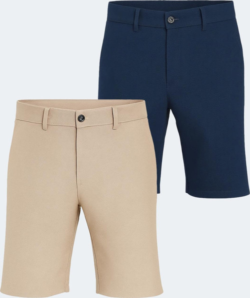 EASILY 2 li Set Erkek Bej - Lacivert Şort