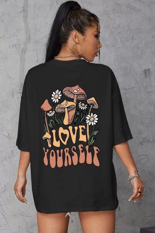 Unisex Baskılı Oversize TShirt