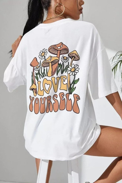 Unisex Baskılı Oversize TShirt