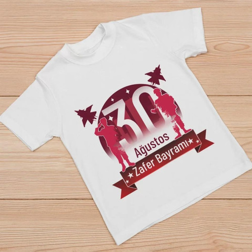 30 Ağustos Unisex Baskılı Tshirt
