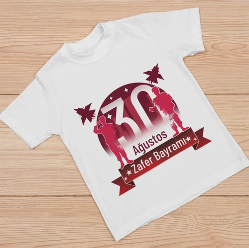30 Ağustos Unisex Baskılı Tshirt