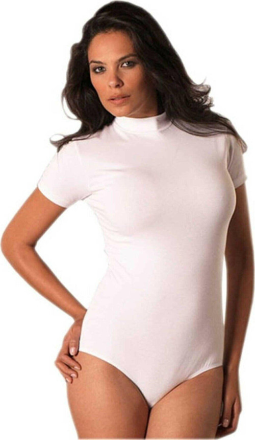 Balıkçı Yaka Kısa Kollu Body 4056