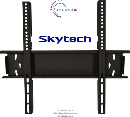 Skytech 110” inç Televizyon Uyumlu Sabit Duvar Askı Aparatı-120 Kg Taşıma Kapasiteli