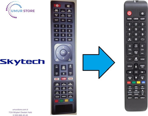 Skytech 50ST3105 Android Led Televizyon Kumandası