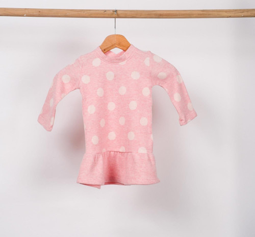 Puantiyeli Bebek Kışlık Elbise