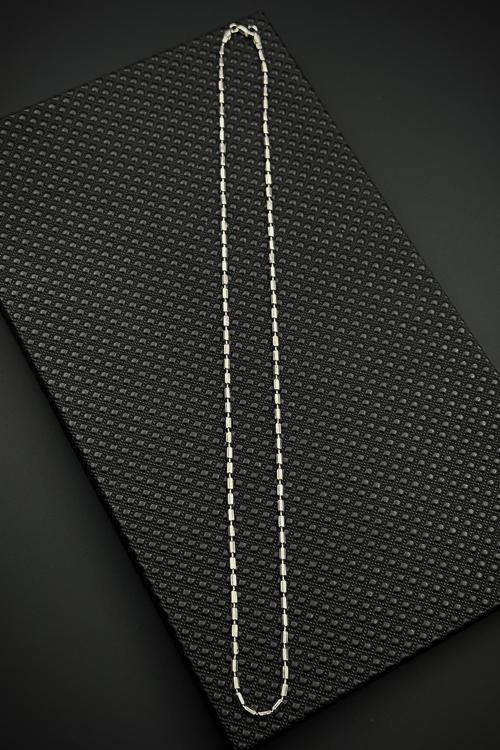 925 Ayar Gümüş İtalyan Model Gümüş Renk Erkek Kolye FRJ30920-1020-A