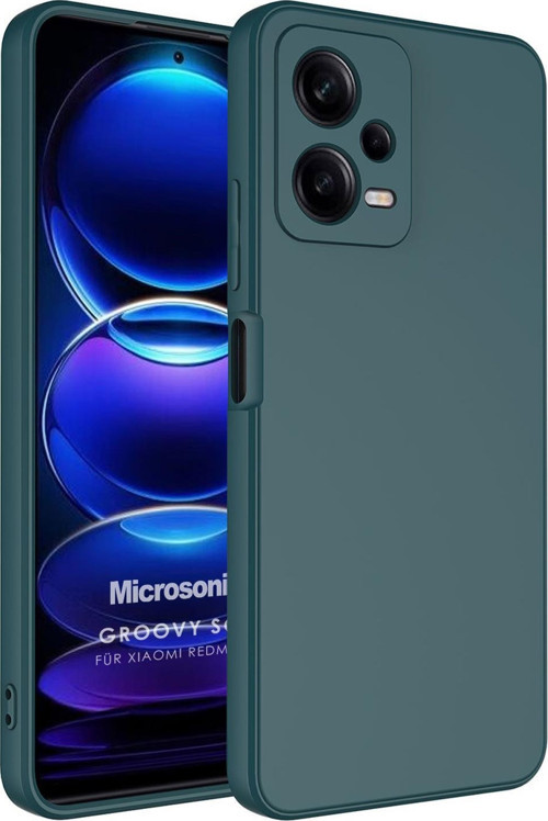 Xiaomi Redmi Note 12 Pro Kılıf Groovy Soft Koyu Yeşil