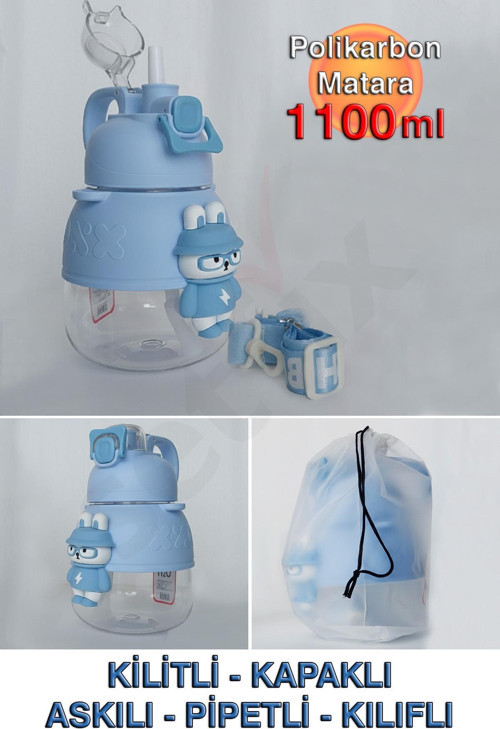 Polikarbon Figürlü Matara - 1100ml