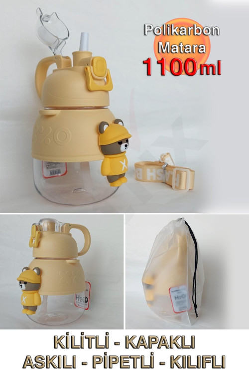 Polikarbon Figürlü Matara - 1100ml
