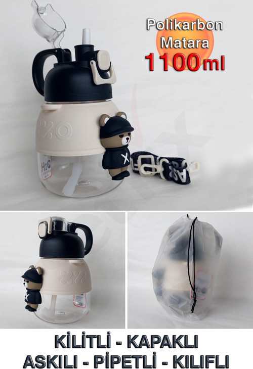 Polikarbon Figürlü Matara - 1100ml