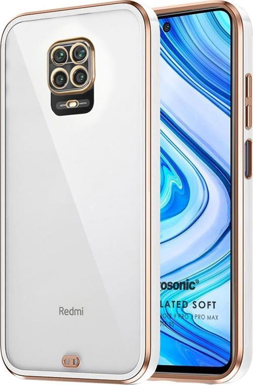 Xiaomi Redmi Note 9S Kılıf Laser Plated Soft Beyaz