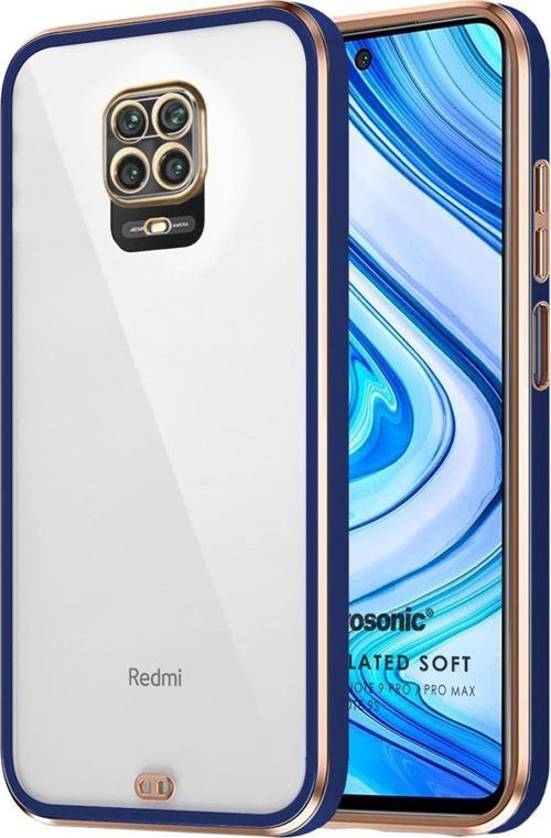 Xiaomi Redmi Note 9S Kılıf Laser Plated Soft Lacivert