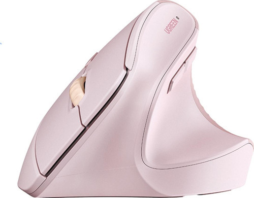 2.4Ghz USB Bağlantısı, 4000 Dpi, 57° Dikey Açı, Ergonomik Dikey Kablosuz Gelişmiş Mouse, Pembe, 55917