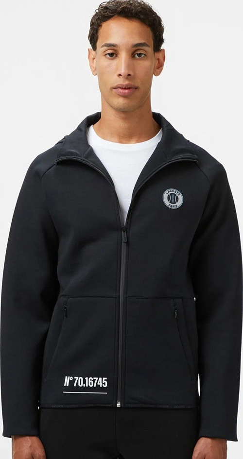 Men's Full Zip Hoodie Sweatshirt Erkek Kapüşonlu Tam Fermuar Sweatshirt Siyah