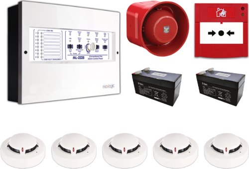 Maxlogic 5’li Konvansiyonel Yangın Alarm Seti