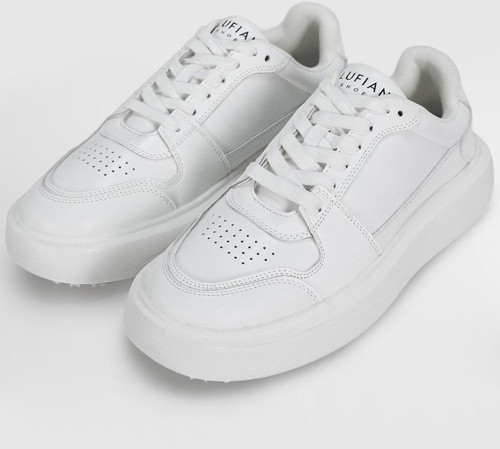 112230251 Mateas Erkek Hakiki Deri Klasik Sneaker Beyaz