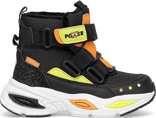 Pepino PK25-2087 Patik Erkek Çocuk Kar Botu Siyah - Sarı