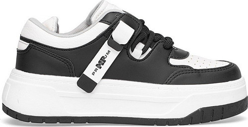 M.P 252-6125ZN Kadın Klasik Sneaker Siyah - Beyaz