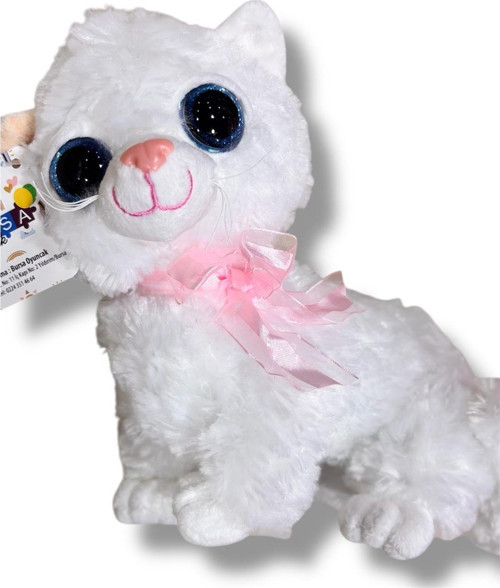 Peluş Cam Göz Kedi