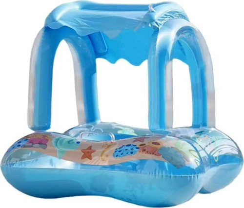 Şişme Gölgelikli Bebe Flotörü Bebek Simiti Baby Float Oturaklı Bebek Simidi