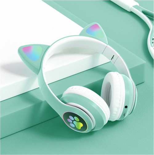 Kedili Kulaklık Patili Bluetooth 5.0 Led Işıklı
