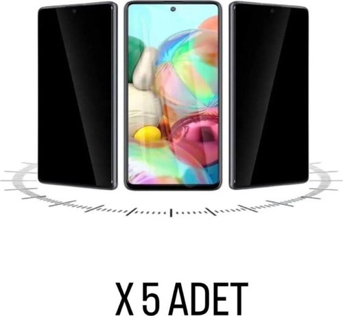 Redmi Note14 Hayalet Cam 5 Adet Antistatik Üst Kalite Ürün 5'Li