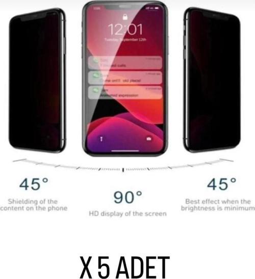 İphone 11 Hayalet Cam 5 Adet Antistatik Üst Kalite Ürün 5'Li