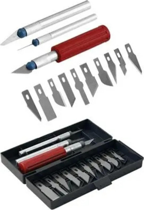 13 Parça Neşter Seti Hobi Oyma Şekil Verme Neşter Takımı