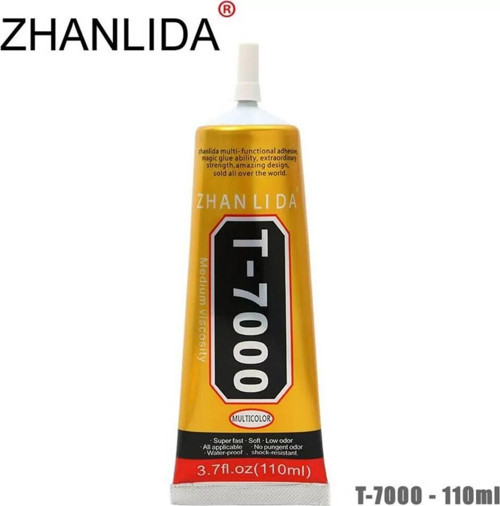 T7000 Ekran Cam Lens Kasa Kapak Çerçeve Yapıştırıcı 110Ml Siyah