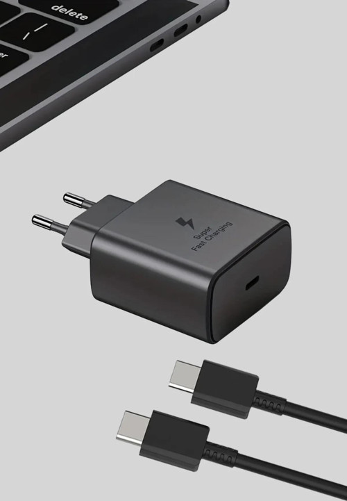 Samsung Tüm Type C Cihazlarla Uyumlu 45W Hızlı Şarj Aleti, Cihazı Üst Kalite Ürün