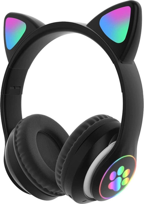 Kedili Kulaklık Patili Bluetooth 5.0 Led Işıklı