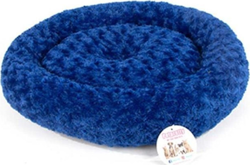 SİMİT YATAK PELUŞ MAVİ 55x55