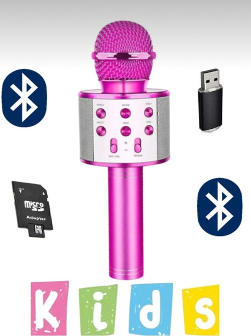 Monadm Kablosuz Karaoke Mikrafon Bluetooth Mp3 Çalar Sd-Usb-Aux Girişli
