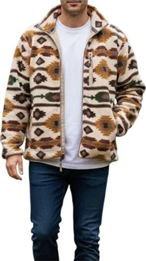 DİK YAKA PELUŞ HIRKA 53920 EKRU