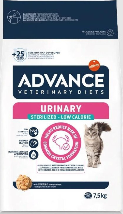 Veterinary Diets Adult Sterilized Urinary Low Calorie Kısırlaştırılmış Yetişkin Kedi Maması 7.5 Kg