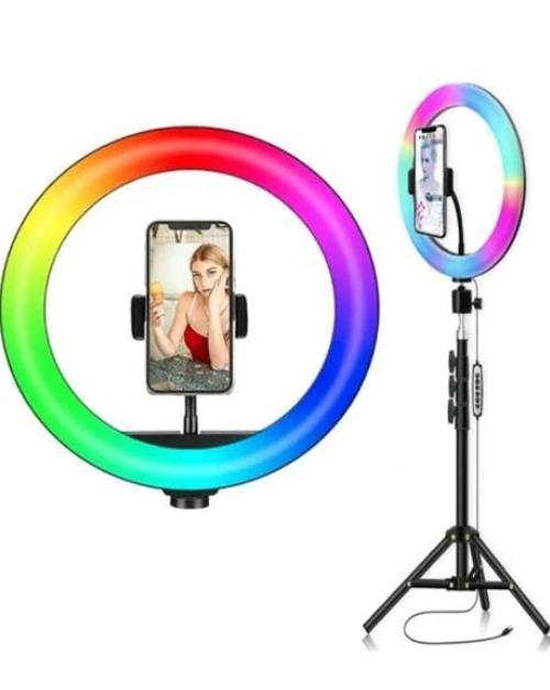 14 İnç Profesyonel RGB Ring Light Seti (Halka Işık ve Tripod)