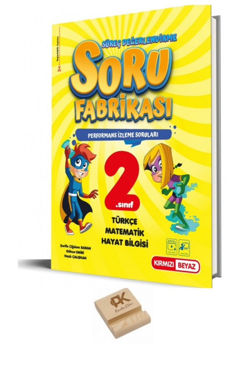 Kırmızı Beyaz 2. Sınıf Yeni Nesil Soru Fabrikası ve Telefon Standı