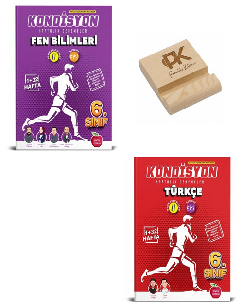 Newton 6. Sınıf Kondisyon Fen Bilimleri ve Türkçe Haftalık Denemeler + Telefon Standı