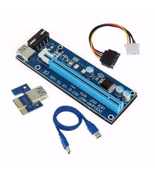 Riser PCIe - PCI Adaptör Kartı - PCI Express x1 - PCI Dönüştürücü - USB3.0 Kablolu PCI-e Genişletme Kartı