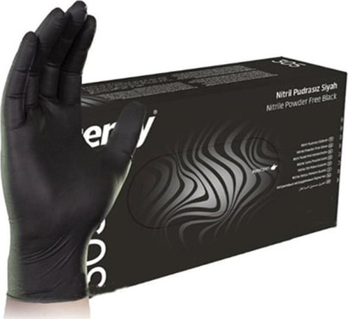 Nitril Eldiven Siyah (L)1 Kutu