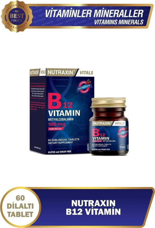 B12 Vitamin 1000mcg 60 Tablet